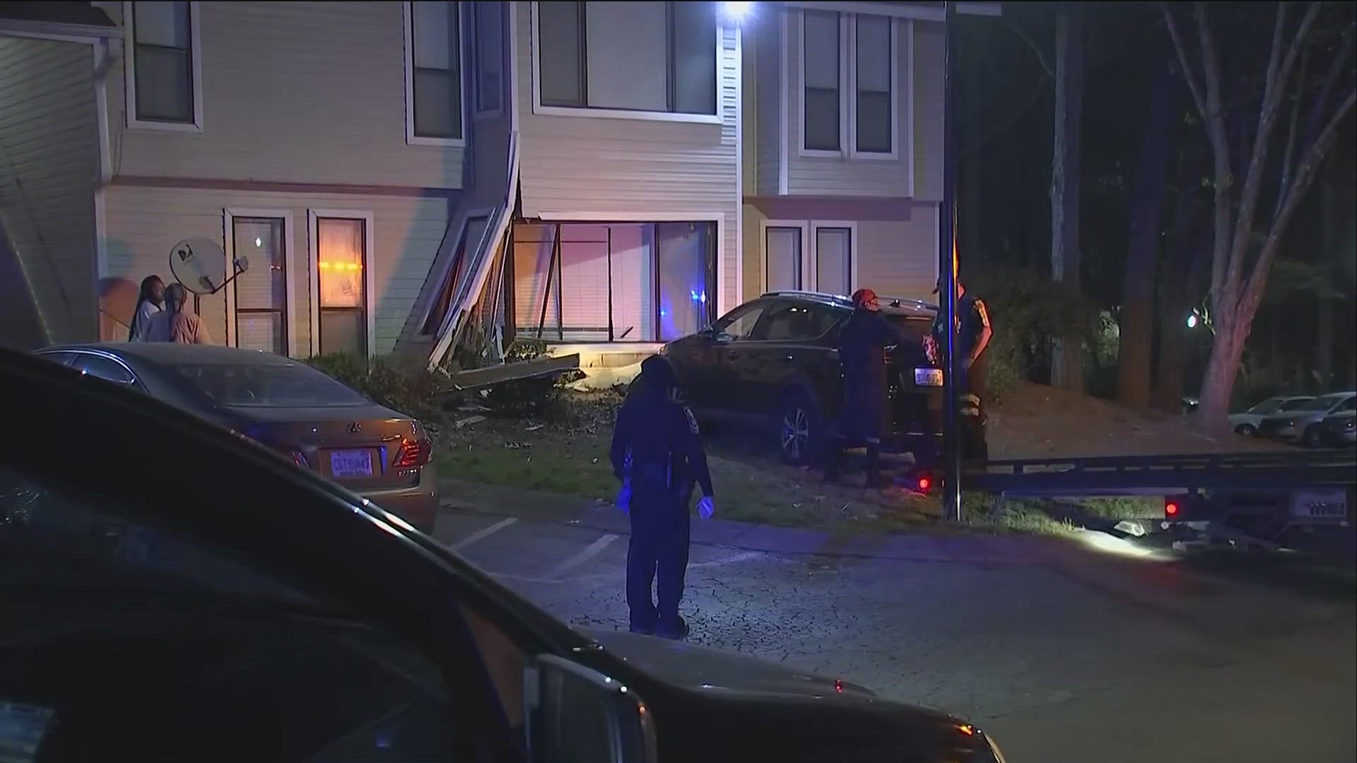 Car Slams Into Apartment Building, Virginia