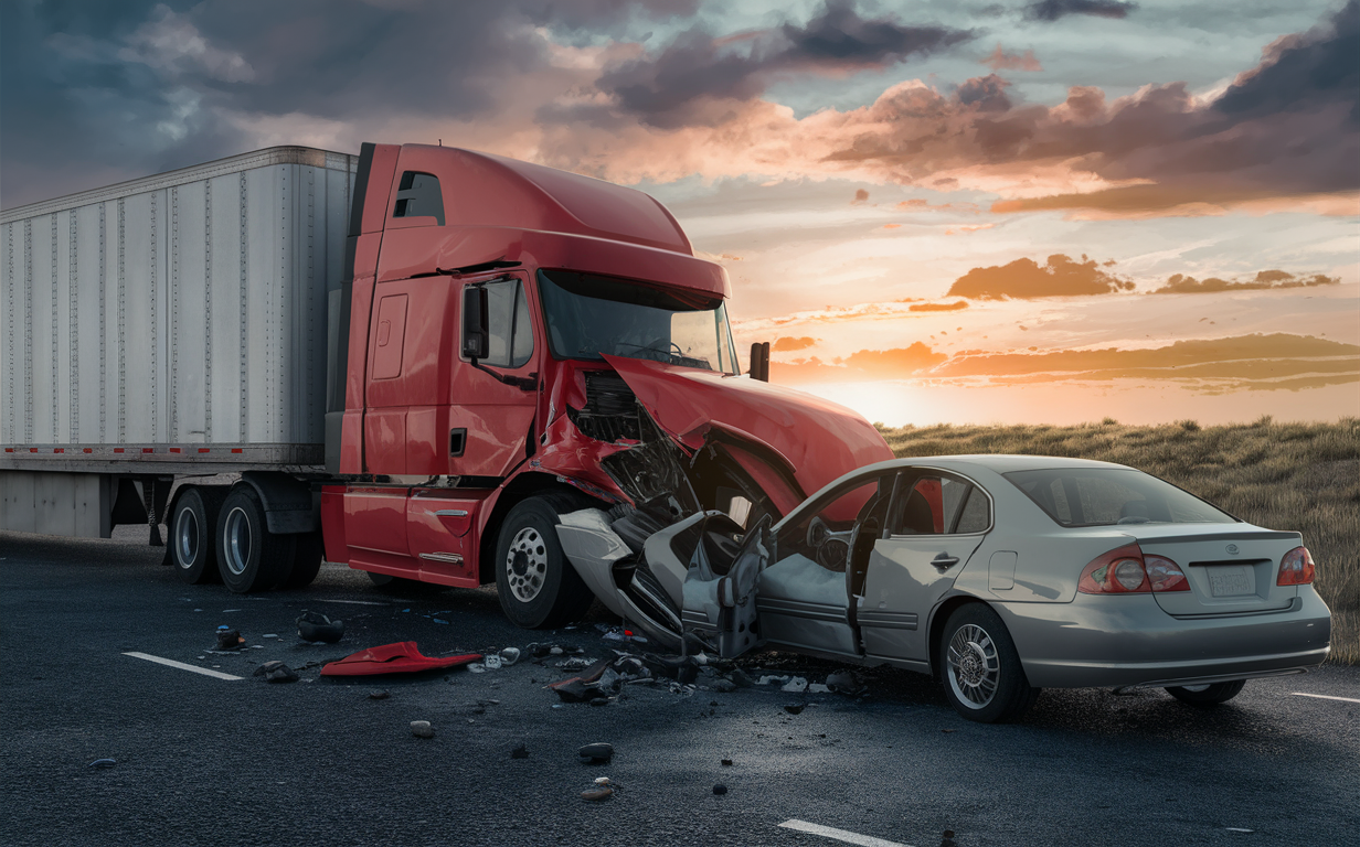 A Tragic Collision Involving A Tractor-trailer And A Sedan